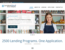 Tablet Screenshot of lenderscloud.com